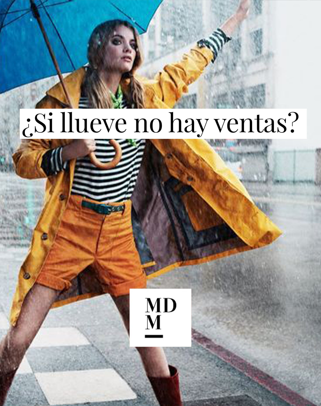 ¿Si llueve no hay ventas?